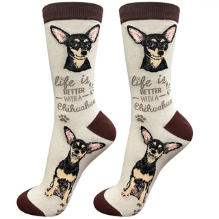Life Is Better With A Chihuahua Crew Socks