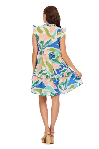 Better Than Basic Flounce Dress In Green