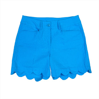 Beachtime Scallop Shorts in Turquoise