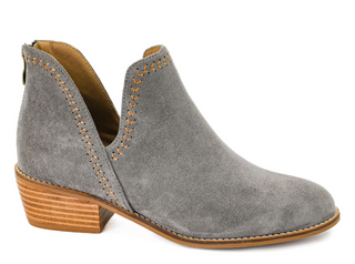 Corkys Bluffin Booties In Grey Faux Suede