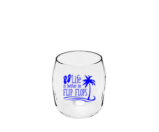 Life is Better in Flip Flops EverDrinkware Wine Tumbler