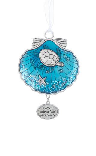 By The Shore Ornament -Mother's Help Us 'Sea' Life's Beauty