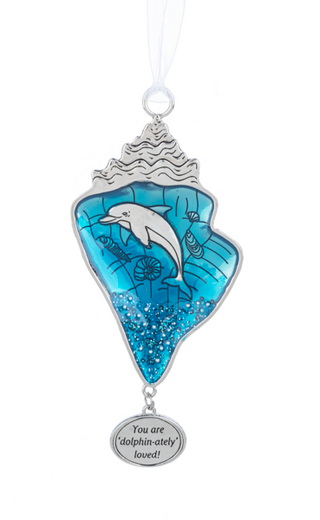 By The Shore Ornament -  YouAare 'Dolphin-ately' Loved!