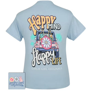 Happy Mind Happy Life Short Sleeve T-Shirt
