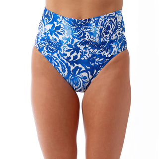No Chances Convertible Bikini Bottom in Arabesque