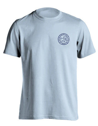 Beach Ball Pup Short Sleeve T-Shirt in Light Blue