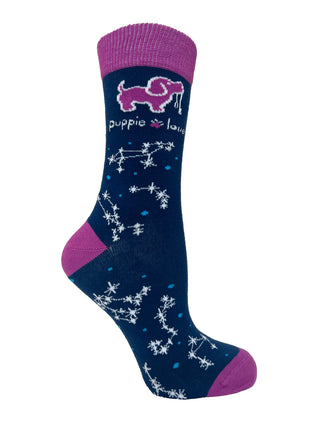Constellation Pup Adult Crew Sock