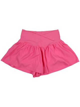 Cross Waist Shorts in Pink