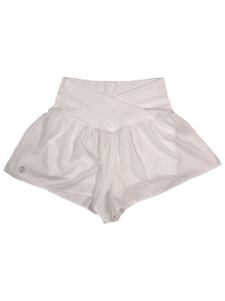 Cross Waist Shorts in White