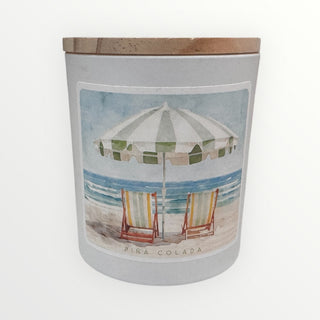 Beach Chairs Scented Candle - Pina Colada