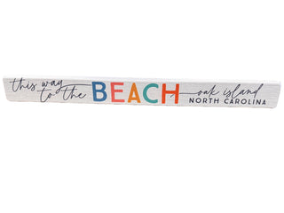 This Way To The Beach Talking Stick - Custom