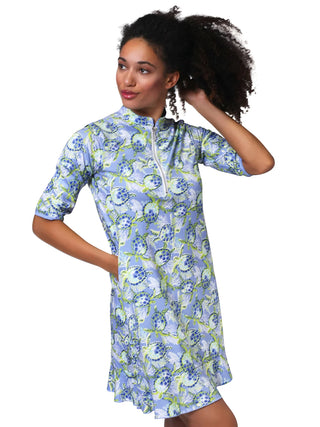 Sporty And Fun Dress In Myrtle