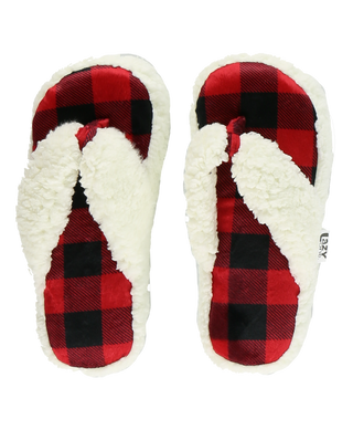 Moose Plaid Slipper