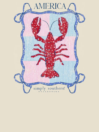 America Lobster Short Sleeve T-Shirt in Wisp