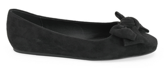Corkys Sugar Rush Flats In Black Faux Suede