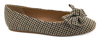 Corkys Sugar Rush Flats In Black Tan Houndstooth