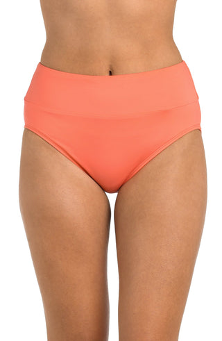 Time To Tan Bikini Bottom in Coral