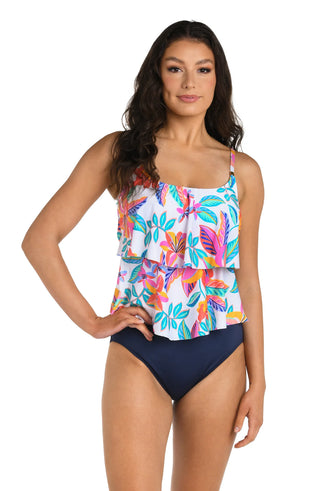 Talking To The Sea Tankini Top in Francesca Tropical Multi