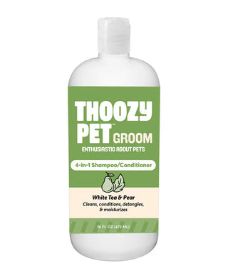 ThoozyPet 4-1 Shampoo/Conditioner White Tea & Pear 16  ounces
