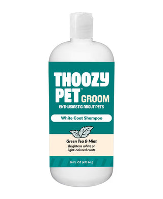 ThoozyPet White Coat Shampoo Green Tea Mint 16  ounces