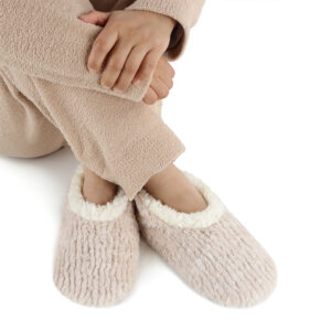 Womens Teddy Bear Fur Slippers