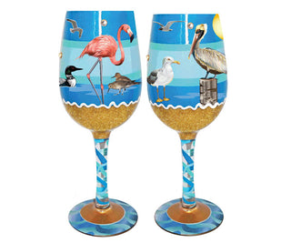 Wine Glass Seaside Bottom's Up