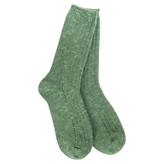 Weekend Cotton Slub Marled Crew Socks