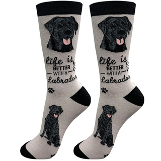 Life Is Better With A Labrador Crew Socks