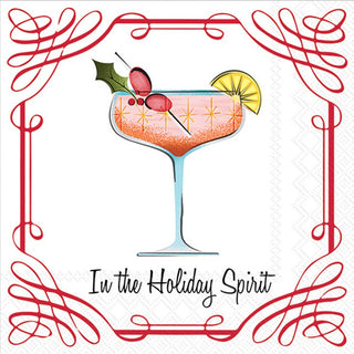 In The Holiday Spirit Cocktail Napkins - 20 Ct.