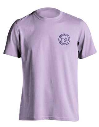Beach Bum Pup Short Sleeve T-Shirt in Orchid