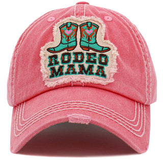 "Rodeo Mama" Washed vintage Ballcap