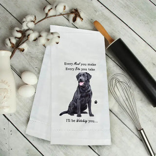 Black Labrador Kitchen Towel