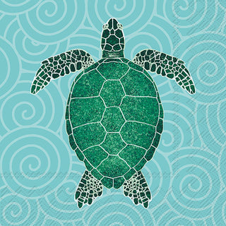 Sea Turtle Paper Cocktail Napkins