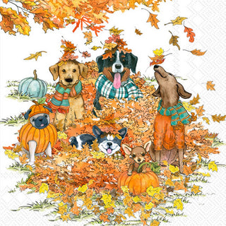 Pumpkin Pups Paper Cocktail Napkins - 20 Ct.