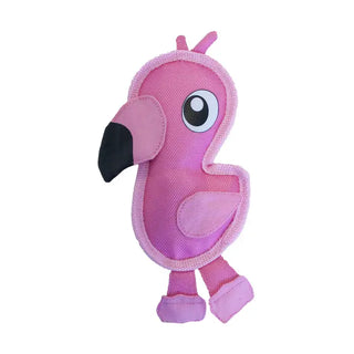 Outward Hound Fire Biterz Flamingo Durable Dog Toy Pink Small