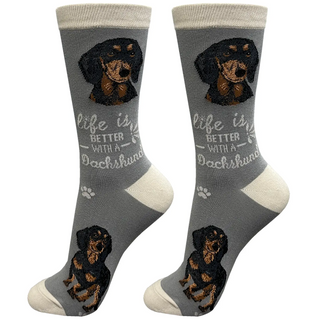 Life Is Better With A Dachshund Crew Socks