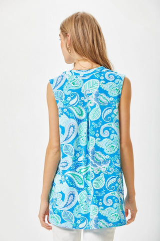 Water Paisley Lizzy Tank