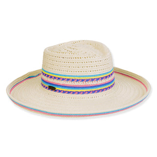 Not To Brag Paperbraid Gambler Hat in Ivory