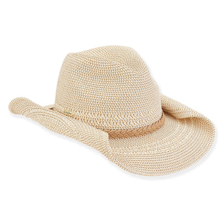Cameron Paper Braid Hat in Ivory