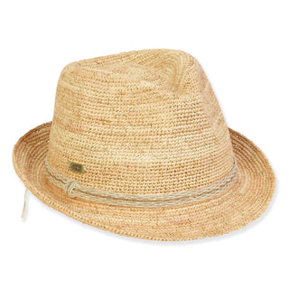It's Complicated Raffia Fedora in Neutral