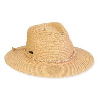 Let's Hit The Beach Raffia Safari Hat in Neutral