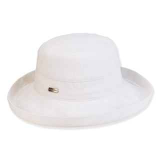Staying Cool Up Brim Linen Hat