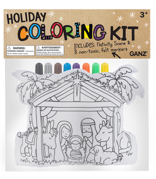 Mini Coloring Kit - Holiday Nativity