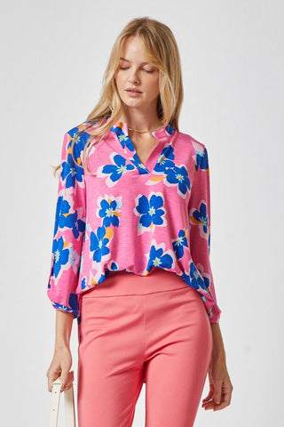 Blooming Summer Lizzy Top in Pink