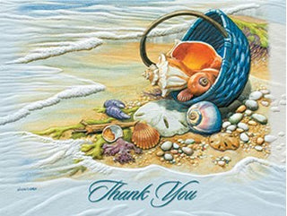 Beachcomber's Basket Boxed Card Set of 9