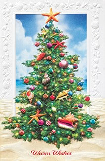 Beach Evergreen Boxed Cards Set of 16