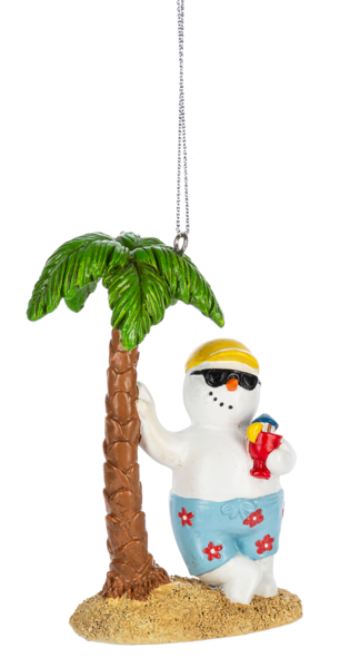 Snowman Vacation Ornament