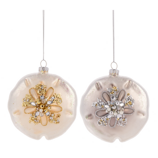 Shiny Sand Dollar Ornament *2 Colors*