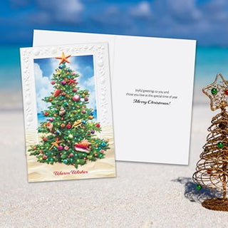 Beach Evergreen Boxed Cards Set of 16