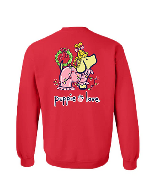 Puppie Love Christmas PJ's Pup Sweatshirt